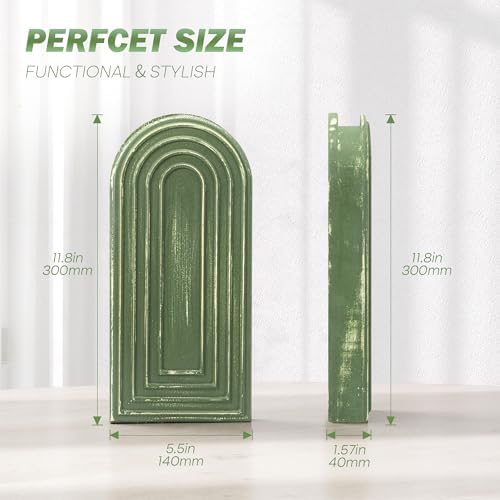 EOSAHR Wall Vase for Flower: Wall Planter Holder for Boho Wall Decor, Green - Image 2