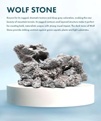 SubstrateSource Natural Aquarium Stones - Medium Gray Jagged Layered Aquascaping Rocks for Dramatic Layouts, Stacking, Terrariums, Freshwater Fish Tank Decorations & Epiphytic Plants - Wolf, 10 LB - Image 2