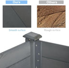 Outsunny Raised Garden Bed with Legs, Bed Liner 48" x 22" x 30", Dark Gray - Image 3