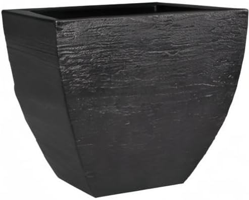 Tusco Products MSQ20BK Modern Square Garden Planter, 20-Inch, Black - Image 3