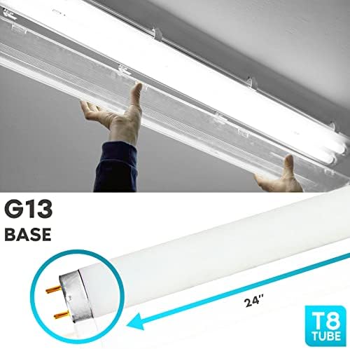 LUXRITE F17T8/841 17W 24 Inch T8 Fluorescent Tube Light Bulb, 4100K, 6-Pack - Image 3