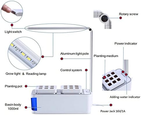 Smart Automatic Hydroponics, 8 Pods Indoor Herb Garden, with 3 Mode Led Grow Light, Germination Kit Adjustable Up, Down, Left and Right for Home Kitchen - Image 4