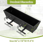 2 Pack Railing Planter Box 36 Inch, Heavy Duty Metal Window Boxes - Image 6