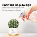Best Nurse Preceptor Ever Nurse Gifts Ceramic Succulent Plant Pot with Bamboo Tray Round Nursing Student Assistant Nurse Home Office Decor Plant Lover 3.5 Inch White (No Plants) (Pack of 3) - Image 5