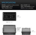 AC Infinity Humidity Dome 5x8, Heavy-Duty 3mm Seed Starter Propagation Kit - Image 6