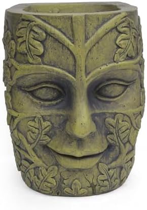 Garden Urn Planter, 14 Inch, Antique Green - Image 2