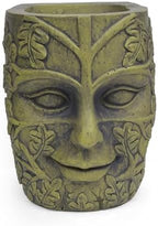 Garden Urn Planter, 14 Inch, Antique Green - Image 2