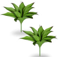 Ttranewsoo Artificial Agave Plants, 12.6" UV Resistant Fake Agave Planters for Indoor and Outdoor Decorating Artificial Plants for Outdoors Fake Plants 2Pack,Green by Ttranewsoo