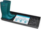 BIRDROCK HOME Large Rubber Boot Tray, Black, 34x14in by BIRDROCKHOME