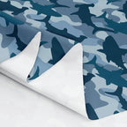 Shark Fabric By The Yard, Camouflage Upholstery Fabric for Chairs, Ocean Wildlife Animal Decorative Fabric for Quilting Sewing Clothing, DIY Art Gift Waterproof Fabric, Blue, 5 Yards - Image 6
