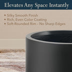 KUTE NEST 12" Premium Arco Fiberstone Patio Planter - Black - Image 4