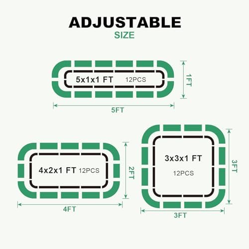 1MORE Raised Garden Bed,3 in 1 Modular Planter Raised Bed,4x2x1ft,Green-1Pk - Image 7