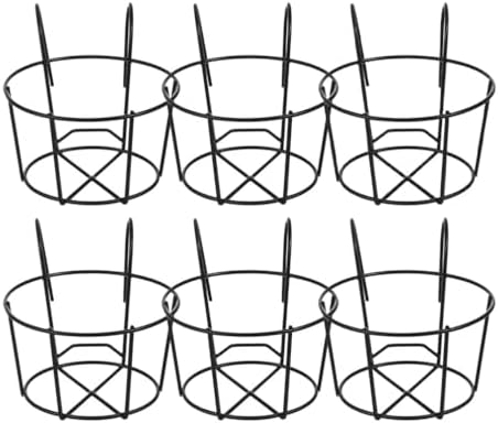 Toddmomy 6pcs Wall Planter Brackets Metal Flower Box Hangers for Balcony Easy to Install Planter Iron Stands for Indoor and Outdoor Use for Hanging Plants and Decorations - Image 4