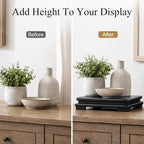 Cabilock Wooden Display Stand - 9.5 inch Square Wood Display Base Square Vase Riser Farmhouse Riser Decorative Pedestal Stand for Buddha Statue Jewelry Figurine Risers Plant Stand Flower Pot - Image 6