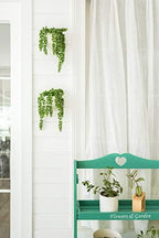 Dahey Mini Macrame Plant Car Accessories and Wall Planters with Fake String of Pearls Plant for Plant Lover Indoor Garden Office Decor - Image 7