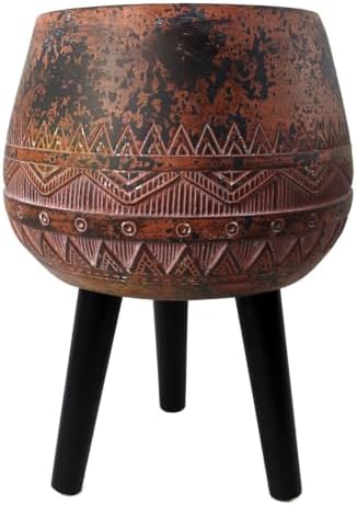 Leaf Large Planters Plant Pots, Fibreglass, 40cm Zaturn, 44cm by Leaf