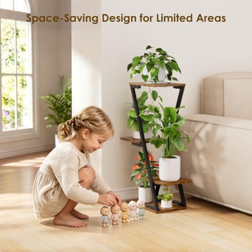 Plant Stand Indoor with Grow Lights - 6 Tiered lighted Plant Shelves Indoor - Image 3