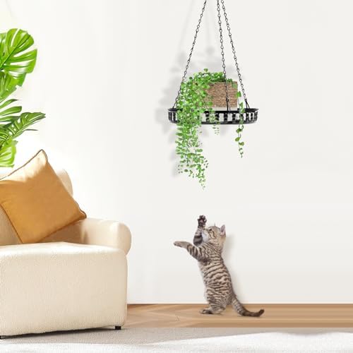 Plant Hanger Indoor Outdoor, 3 Pack Metal Hanging Plant Holder - Image 6