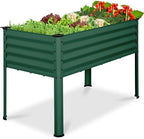 Best Choice Products 48x24x30in Galvanized Raised Garden Bed, Metal Elevated Planter Box, Vegetable Garden for Backyard, Patio, Balcony, 100% Non Toxic Materials - Dark Green by BestChoiceProducts