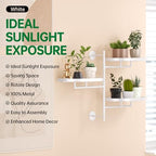 Window Plant Shelf, Wall Mounted Rotating Plant Holder Indoor - Image 2
