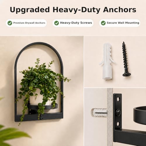 Black Picture Frame Wall Planters for Indoor Plants, 30 LBS, 3 Pack - Image 2