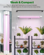 Sunco 4 Pack 2FT LED Grow Light, Full Spectrum, 20W - Image 2