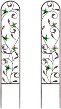 aboxoo 2-Pack Hummingbird Metal Garden Trellis for Climbing Plants by aboxoo