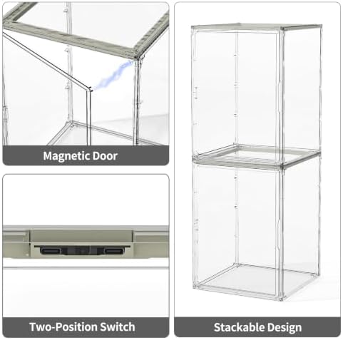 JOYZAN Clear Mini Indoor Greenhouse Small Tabletop Green House with Lights - Image 7