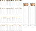 JIUYUE 50-Pack 2.03 oz (60ml) Glass Bottles & Test Tubes with Cork Stoppers by JIUYUEGlassjewelryfactory