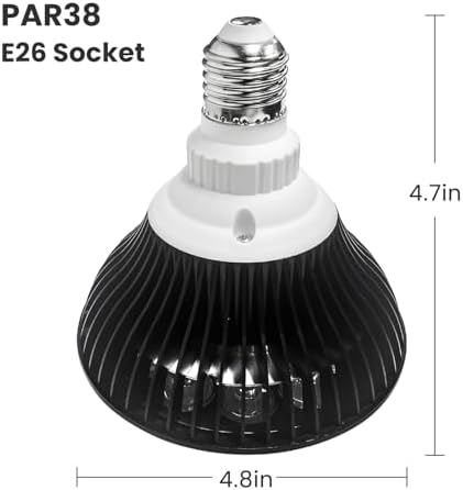 660nm Red Light Bulb, 18W (36W Equivalent) LED Grow Light for Indoor Plants Flowering Bloom and Fruiting, Grow Spectrum Enhancement - Image 5