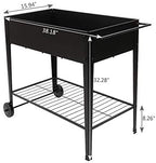 Raised Planting Box with Legs - Outdoor Raised Garden Bed On Wheels - Standing Boxes Planter for Vegetables Flowers Herbs - Image 7