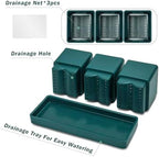 D'vine Dev Plastic Herb Garden Planter Set, Green, 76-V-C-1 - Image 5