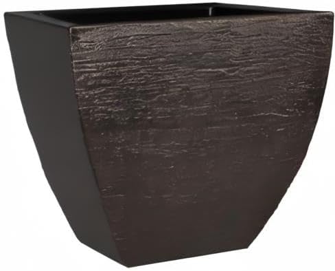 Tusco Products MSQ16ES Modern Square Garden Planter, 16-Inch, Espresso - Image 4
