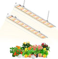 SZHLUX LED Grow Light 2FT Full Spectrum 2 Pack 80W (2×40W, 600W Equivalent) Sunlight Plant Light for Indoor Plants, Super Bright Grow Light Strips, Linkable Growing Light Fixture by SZHLUX