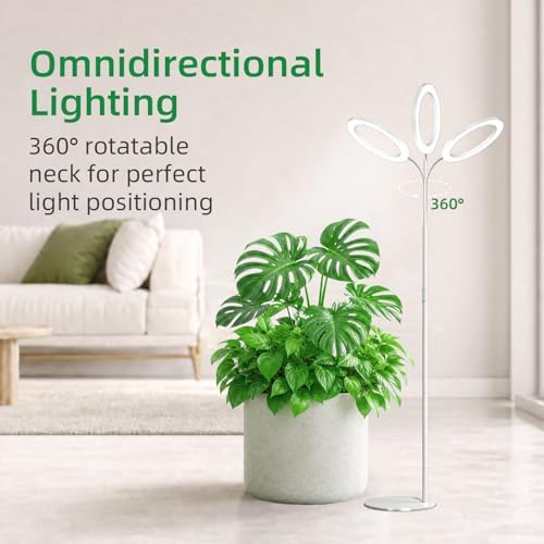 Floor Halo Grow Light for Indoor Plants, Full Spectrum Plant Light - Image 6