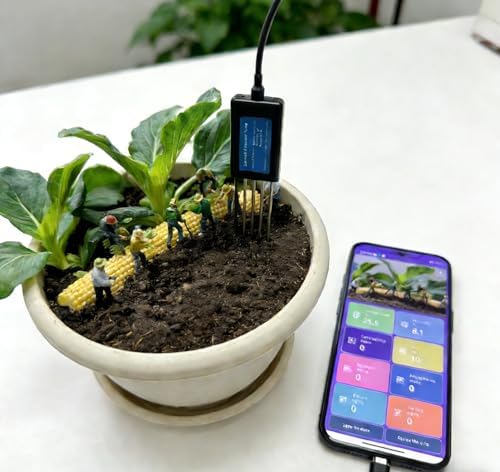 8 in 1 Soil Tester, Nitrogen, Phosphorus, Potassium Npk Tester, Ph, Moisture, Nutrient Conductivity, Ec Meter,High Accuracy Digital Sensitive,Soil Fertility Test - Image 4