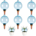 6 Pack Self Watering Globes 17oz Large Plant Watering Globes Top Fill, Self Water Planter Insert Indoor/Outdoor Plastic Water Bulbs Slow Release Terracotta for Plants, Blue by Unknown