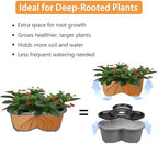 VECELO 7 Tier Vertical Garden Planter, Self Watering Stackable Planters with Wheels for Strawberries, Herbs, Flowers, Vegetables, Dark Gray - Image 6
