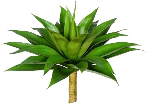 Ttranewsoo Artificial Agave Plants,Large UV Resistant Fake Agave Planters for Indoor and Outdoor Decorating Artificial Plants for Outdoors Fake Plants 1Pack, 28" - Image 3