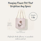 Blue Sky Ceramic Hanging Amarosa 6.5" Flower Pot, Multi Color - Image 3