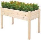 29.92''H Heavy Duty Raised Garden Bed,Wood Planting Frame with Bed Liner, Wood Elevated Planter with Legs for Vegetables Fruits Potato Onion Flower, Outdoor Sturdy Long Lasting Planter Box Kit - Image 5