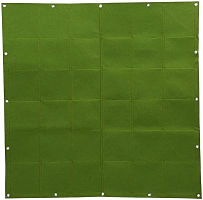 Hengwei Vertical Hanging Wall Planter with 36 Roomy Pockets for Herbs Or Flowers. Great Addition to Your Outdoor Garden and Patio Areas. (36 Pocket, Green) - Image 4