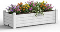 Elevated Raised Planter Box, All-Weather Resin Garden Bed for Indoor & Outdoor Patio, Plant Stand with Storage Shelf, Built-in Drainage System & Water Level Gauge, Tool-Free Snap Assembly by GYMHILL