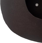 Fab Habitat Cairn Handmade Bowl Metal Planters in Mocha Charcoal - Small, Indoor/Outdoor, Lightweight with Drainage Holes - Image 5