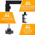 Over Table Rod Stand with Clamp 2 Pack Black Table Arch Banner Stand - Image 4