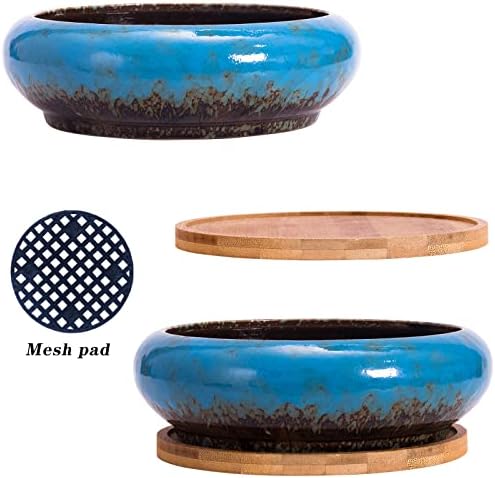 ARTKETTY Succulent Pots - Large Ceramic Planters with Drainage - Image 4