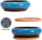ARTKETTY Succulent Pots - Large Ceramic Planters with Drainage - Image 4