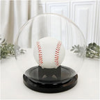 Plymor 5" x 6" Glass Display Dome Globe Cloche (Black Acrylic Base), Pack of 6 - Image 3