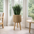 Leaf Large Planters Plant Pots, 53cm Woven fibreglass Composite - Image 2