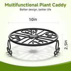 NSYOOMH 3-Pack Sturdy Plant Stand for Outdoor Indoor,Potted Plant Riser 10" - Image 3